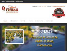 Tablet Screenshot of pavillonorignal.qc.ca